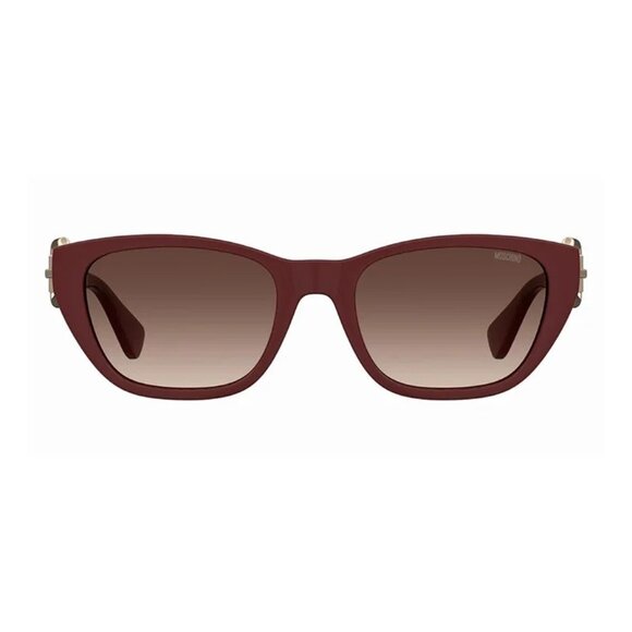 NEW MOSCHINO SUNGLASSES BURGUNDY BROWN WOMEN EYEWEAR MOSCHINO MOS130/S 0LHF HA main image 2